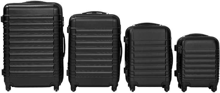 set 4 valises tectake