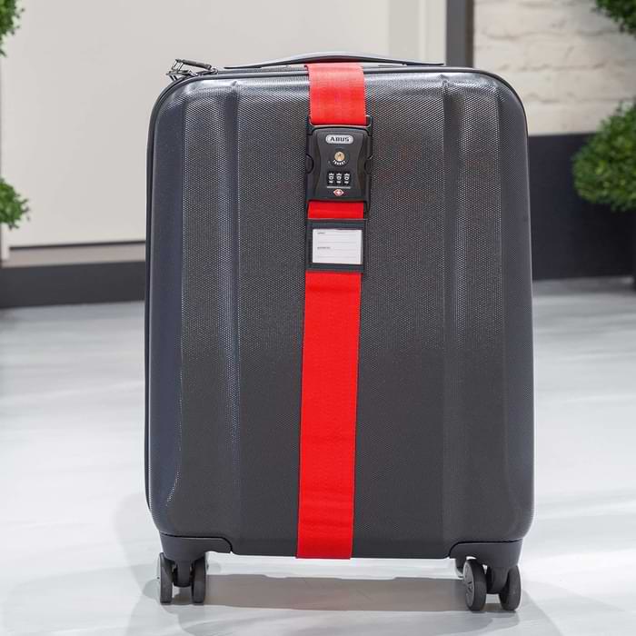 Personnalisé Tissé bagages sangles avec serrure sécurisée de votre valise en voyage