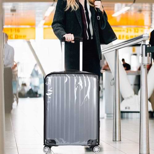 housse protection valise transparent