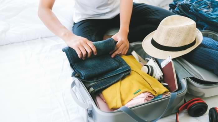 méthode enroulement vetement valise